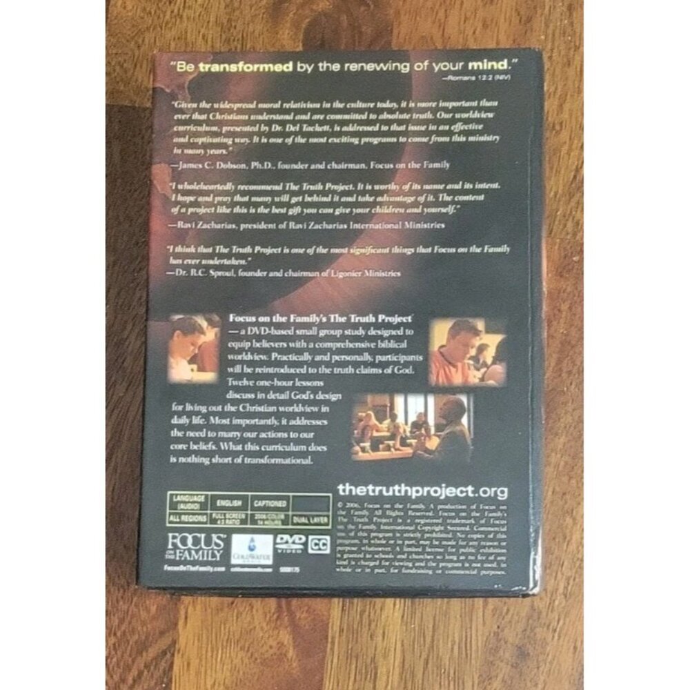 The Truth Project Focus On the Family 8 Disc Set (DVD 2006) Complete / Tested - Picture 3 of 9